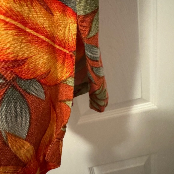 Kaktus Orange and Green Capris with Tropical Print - Picture 7 of 12